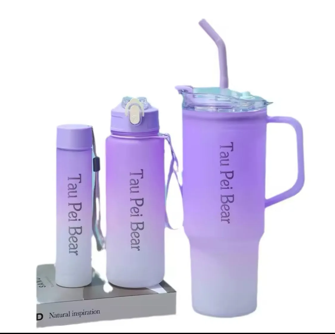Set of 3 Large Capacity Sports Water Bottle