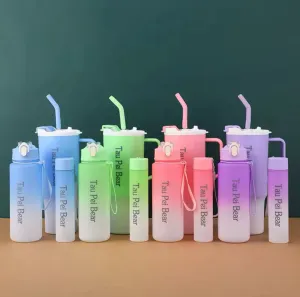 Set of 3 Large Capacity Sports Water Bottle