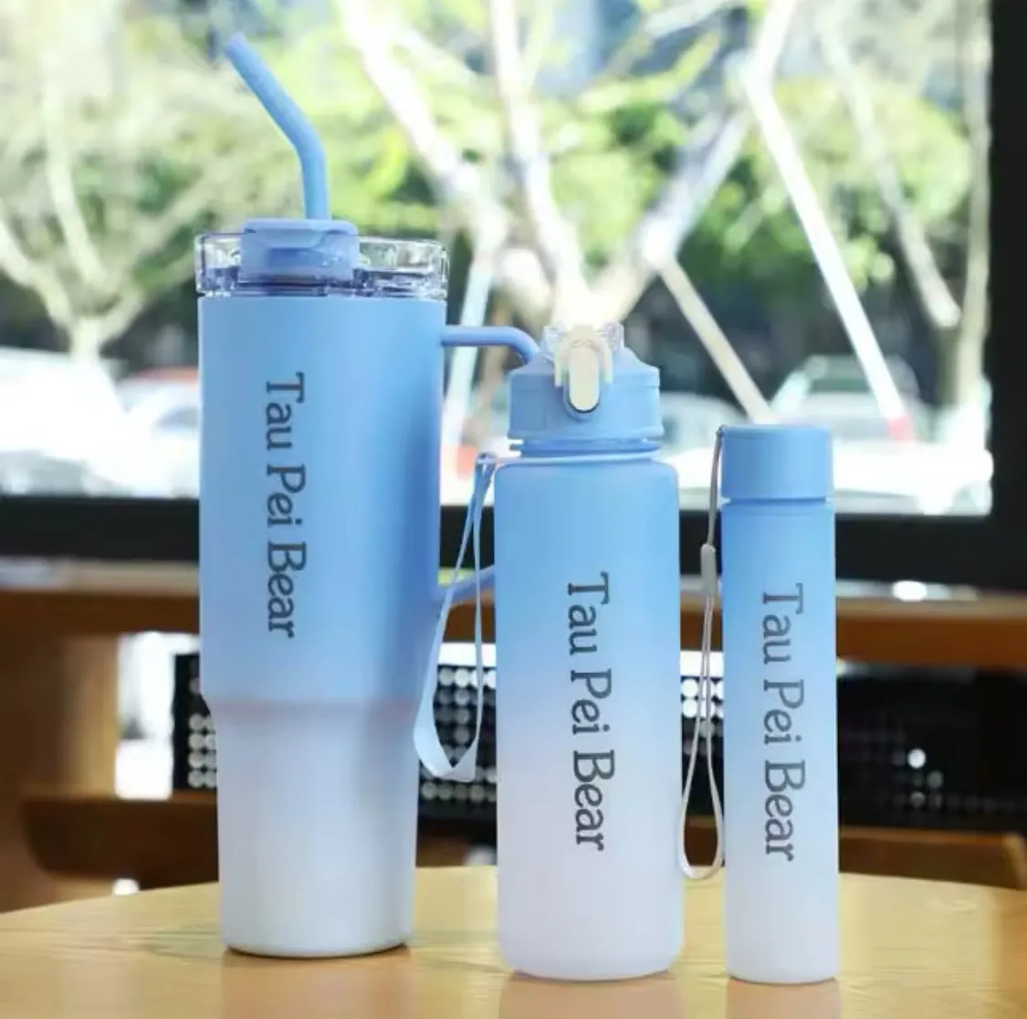 Set of 3 Large Capacity Sports Water Bottle