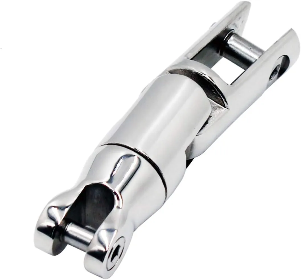 SHENGHUISS Heavy Duty Boat Anchor Chain Swivel Connector 316 Stainless SteelMulti-Directional Anchor Roller (2 Sizes)