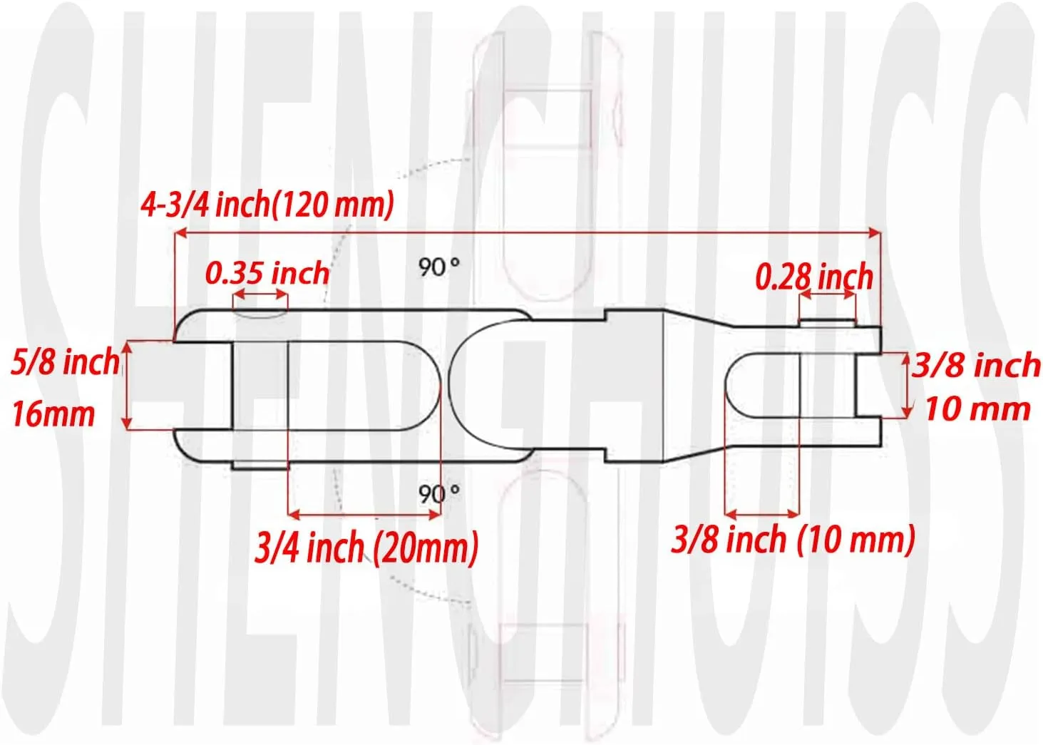 SHENGHUISS Heavy Duty Boat Anchor Chain Swivel Connector 316 Stainless SteelMulti-Directional Anchor Roller (2 Sizes)