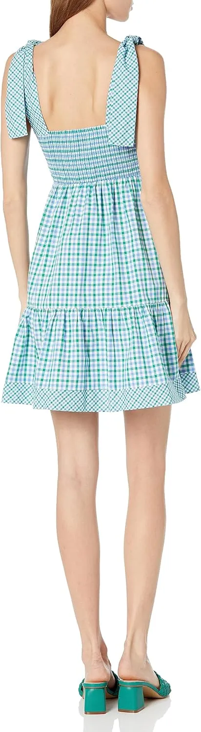 Shoshanna Women's Raleigh Tiered Square Neck Mini Dress
