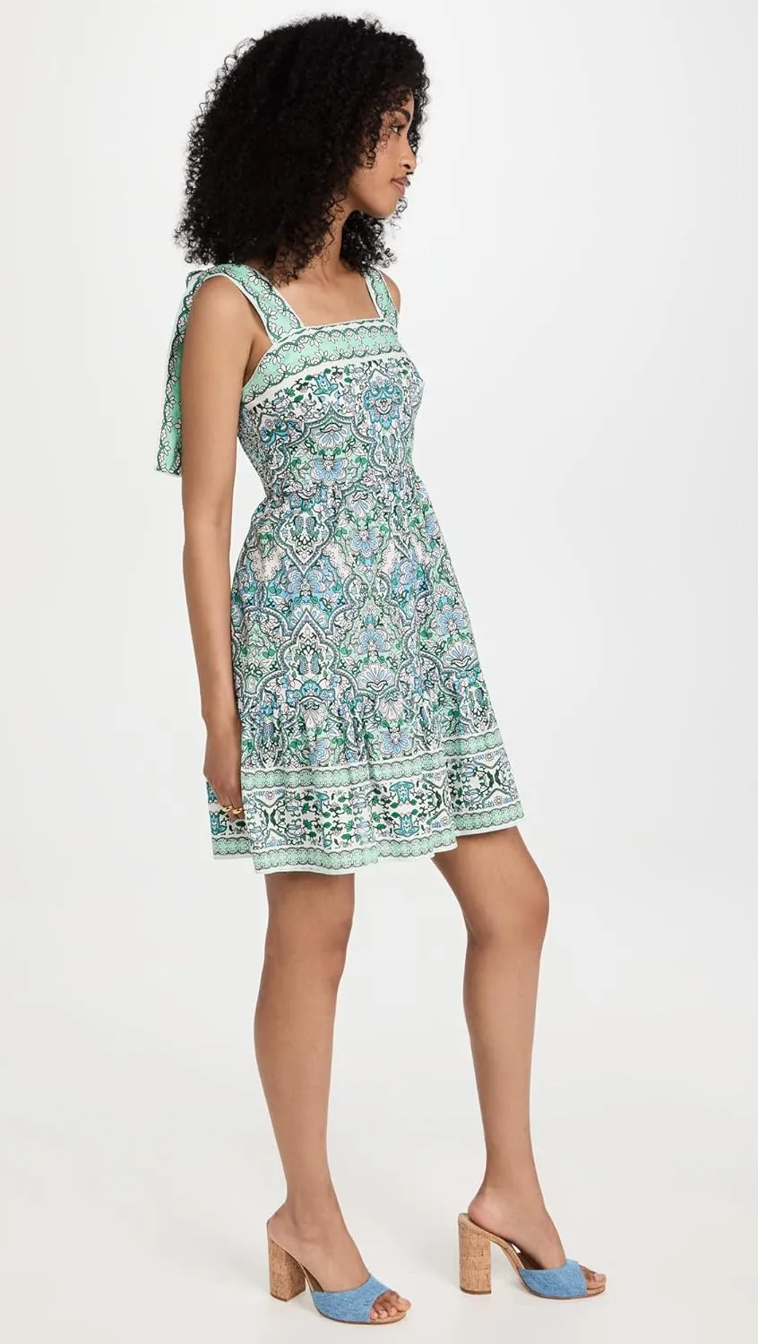 Shoshanna Women's Raleigh Tiered Square-Neck Mini Dress