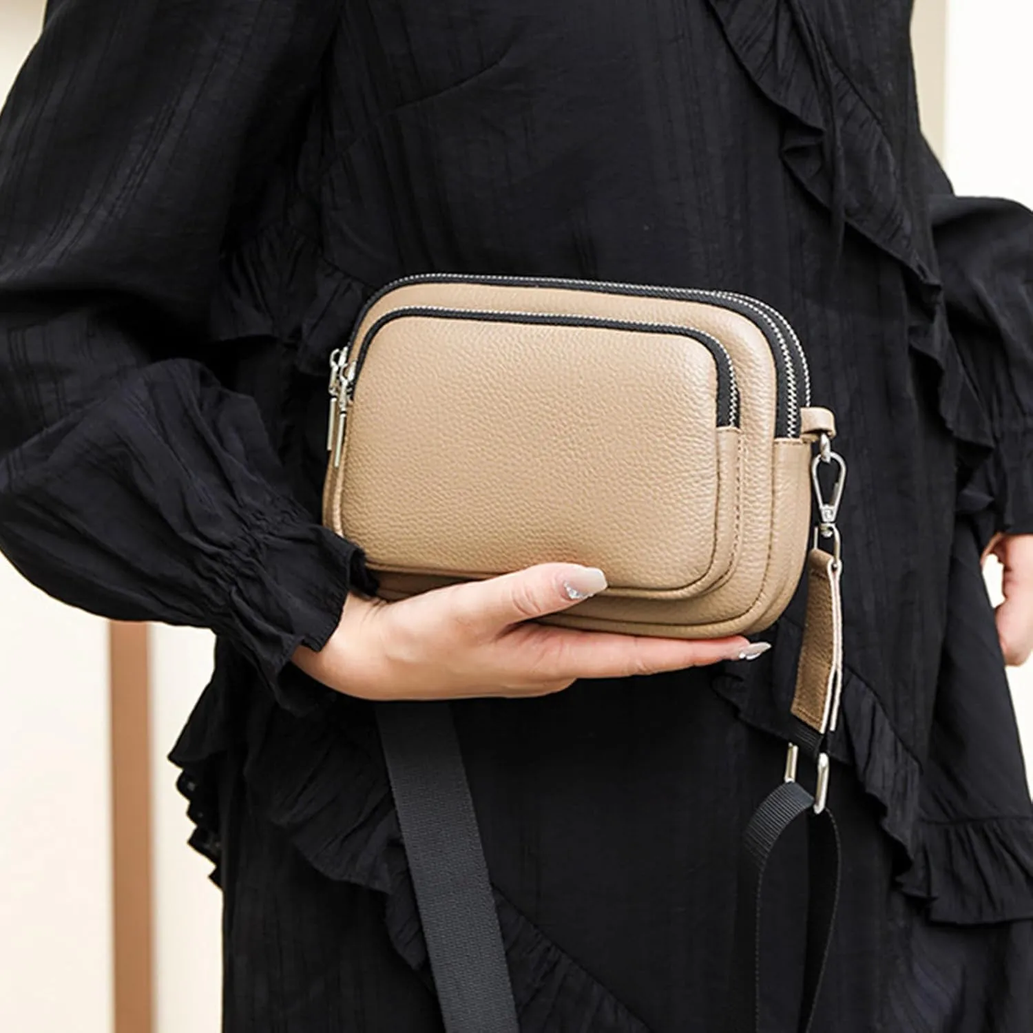 Shoulder Bag Messenger Bag Cellphone Bag for Girl Women Fashion Crossbody Bag Trendy Leather Mini Square Bag
