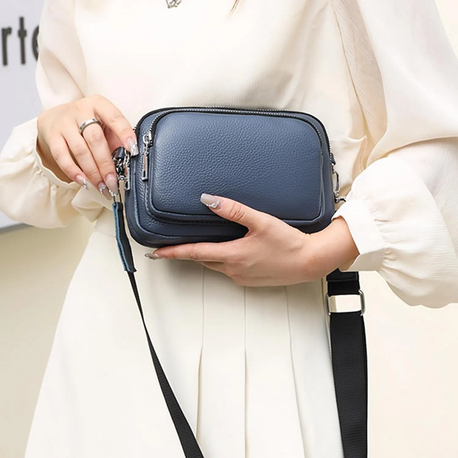 Shoulder Bag Messenger Bag Cellphone Bag for Girl Women Fashion Crossbody Bag Trendy Leather Mini Square Bag