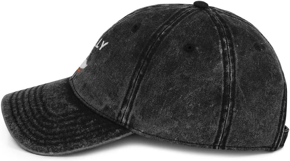 Silly Goose Hat (Embroidered Vintage Cotton Twill Cap) Funny Cartoon Goose Hats