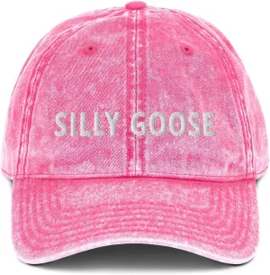 Silly Goose Hat (Embroidered Vintage Cotton Twill Cap)