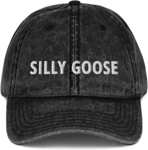Silly Goose Hat (Embroidered Vintage Cotton Twill Cap)
