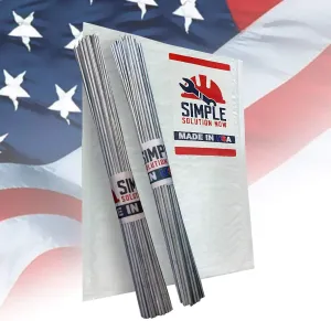 Simple Welding Rods USA Made - From Simple Solution Now - Aluminum Brazing/Welding Rods - Make Your Repair Stronger Than The Parent Metal Every Time - 20 Rods