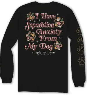 Simply Southern I Have Separation Anxiety from My Dog - Youth Long Sleeve Collection