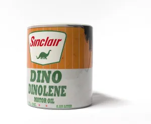 Sinclair Dino Dinolene Motor Oil Can Lube 11 oz. Coffee Mug Antique Collector