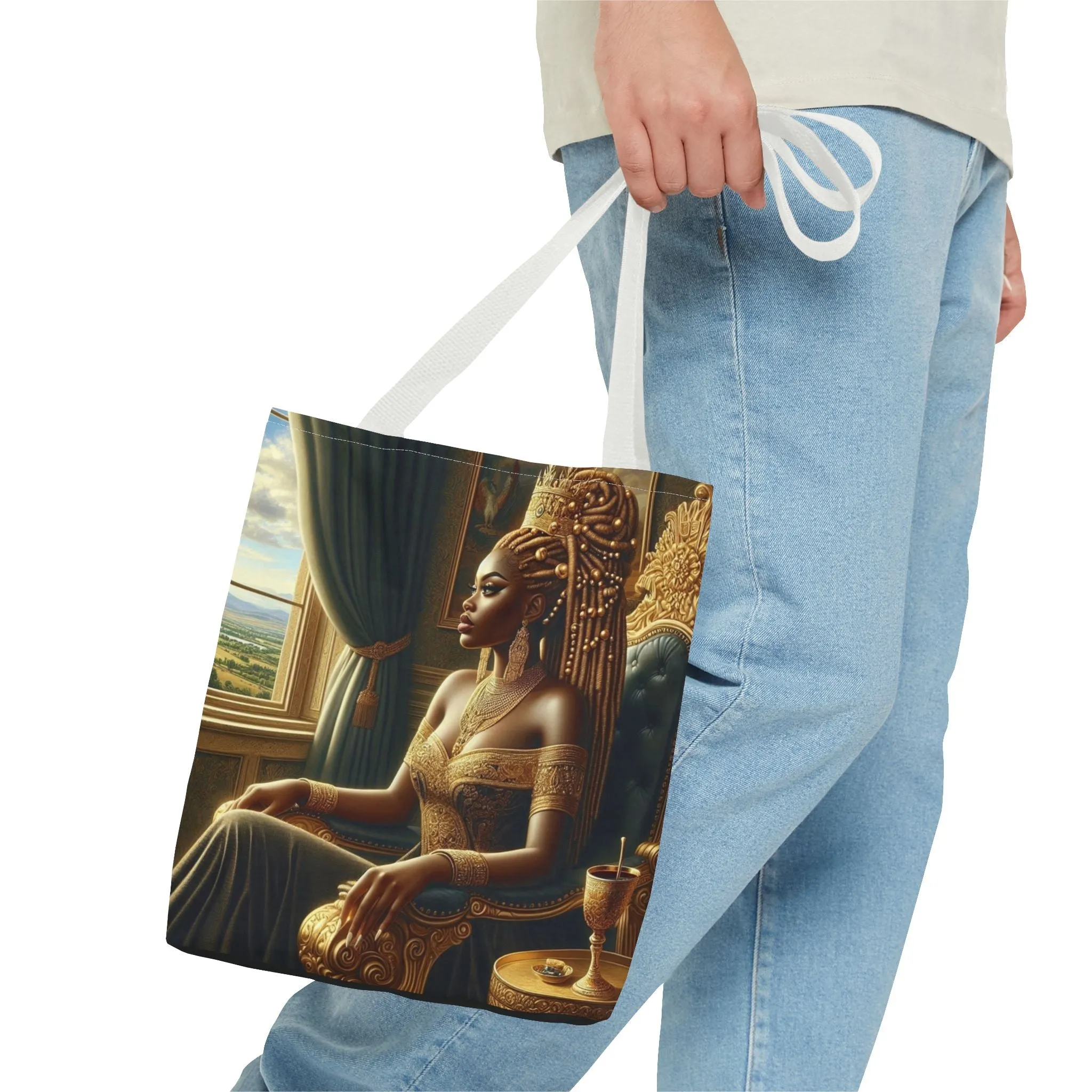 Sitting Queen Tote Bag (AOP) #T6