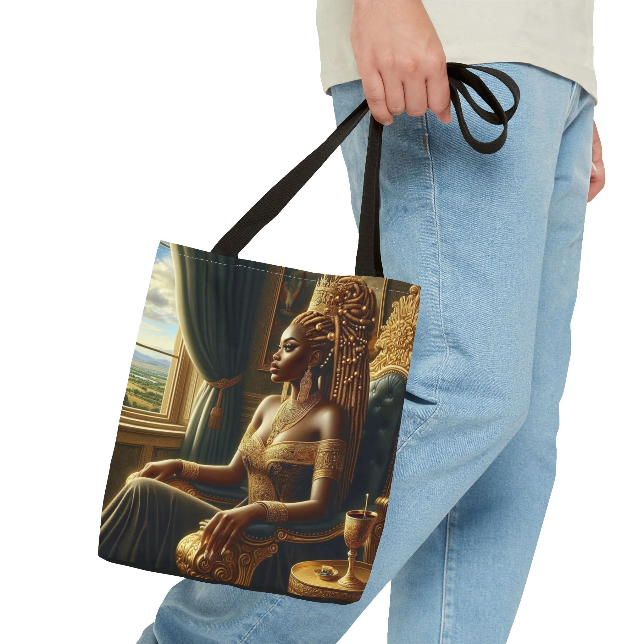 Sitting Queen Tote Bag (AOP) #T6