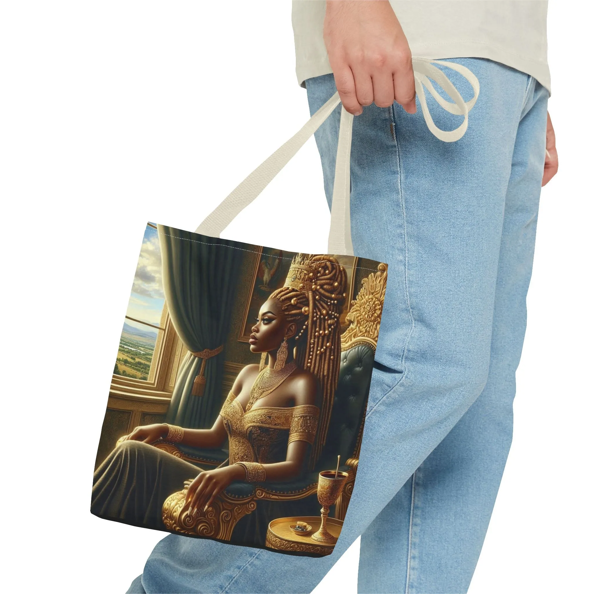 Sitting Queen Tote Bag (AOP) #T6
