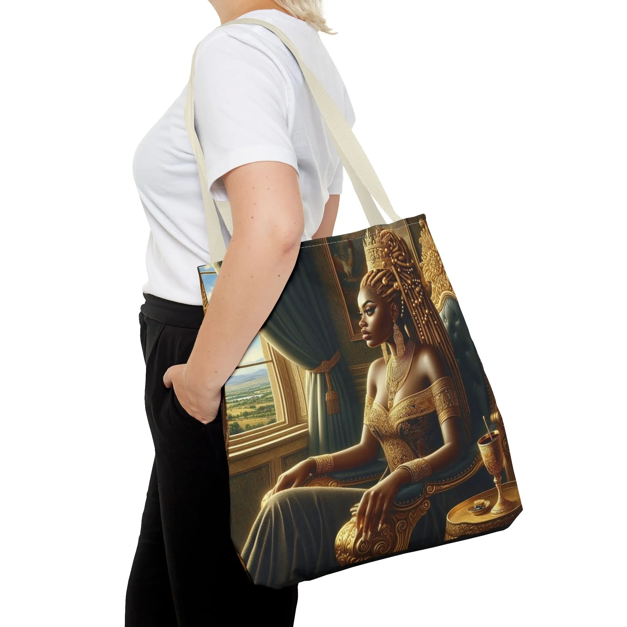 Sitting Queen Tote Bag (AOP) #T6