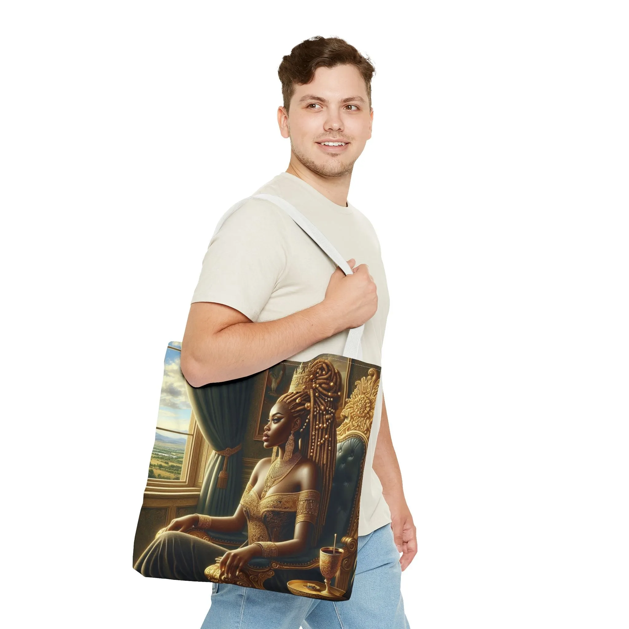 Sitting Queen Tote Bag (AOP) #T6