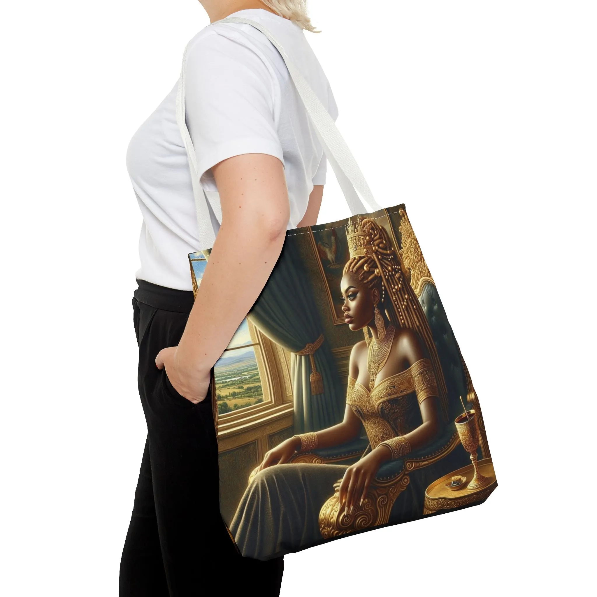Sitting Queen Tote Bag (AOP) #T6
