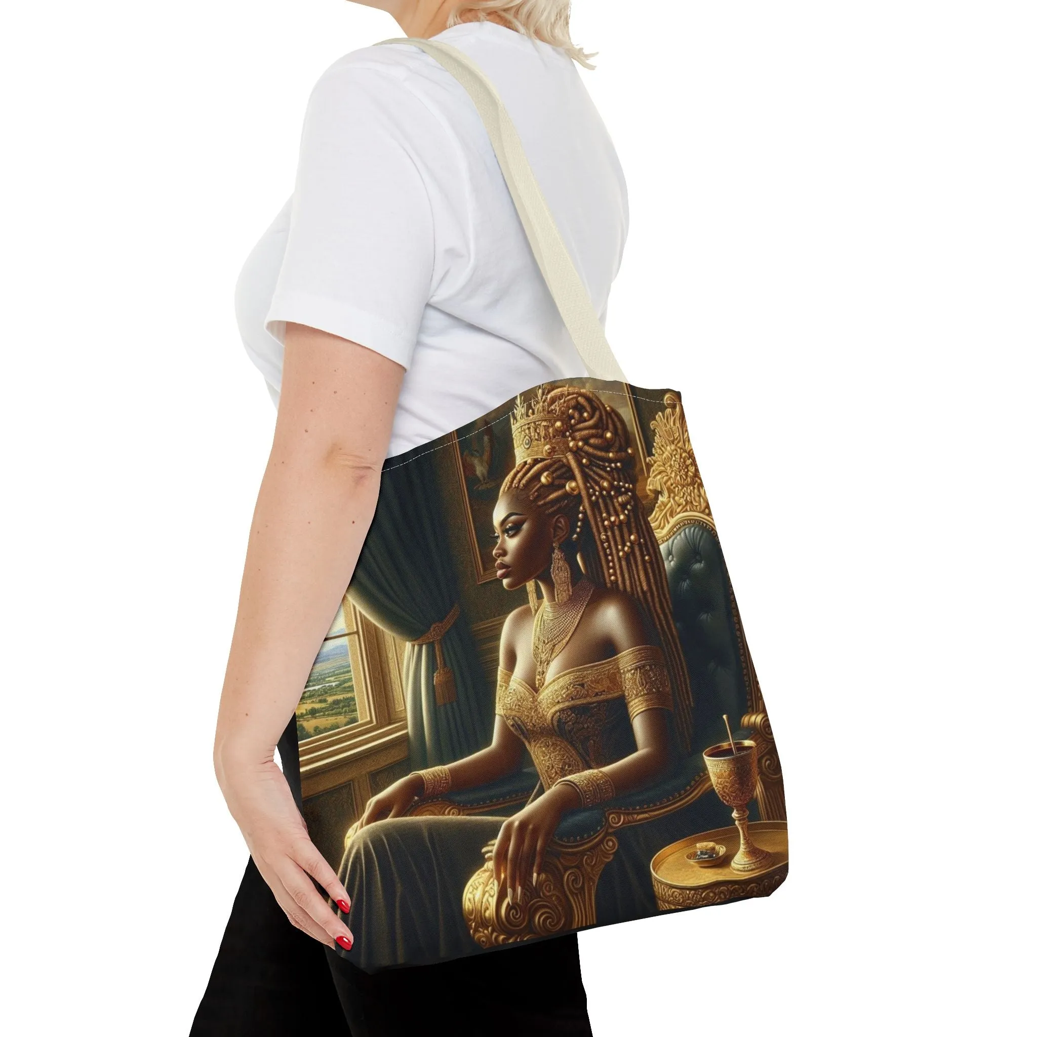 Sitting Queen Tote Bag (AOP) #T6
