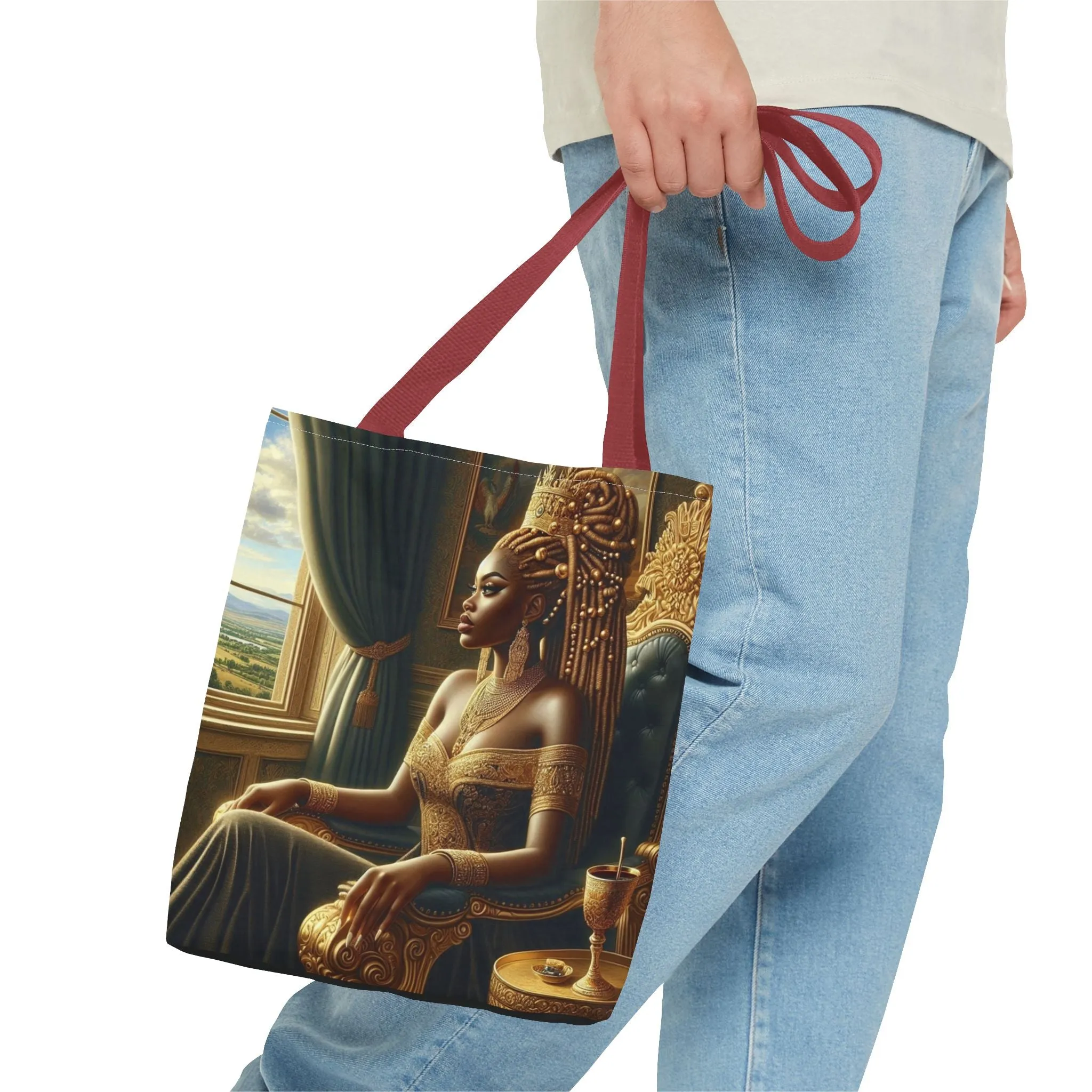 Sitting Queen Tote Bag (AOP) #T6