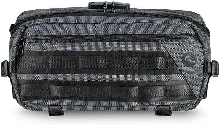 Skunk Sling Smell Proof Bag Medium w/Combo Lock (Metal Gray)