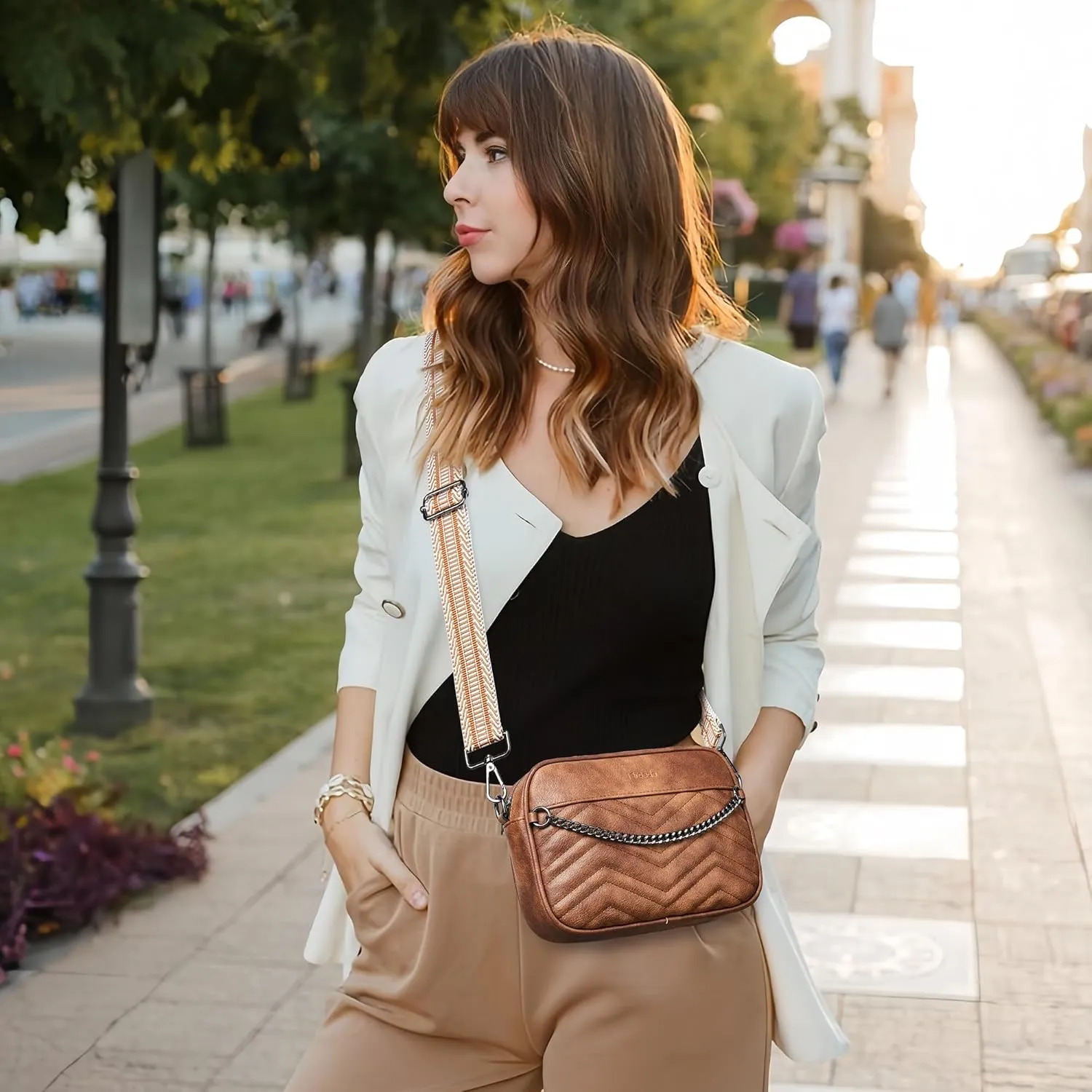 Sling Bag for Women - Crossbody & Fanny Pack for Shopping Travel