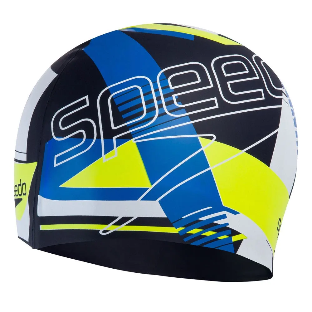Slogan Print Swimming Cap