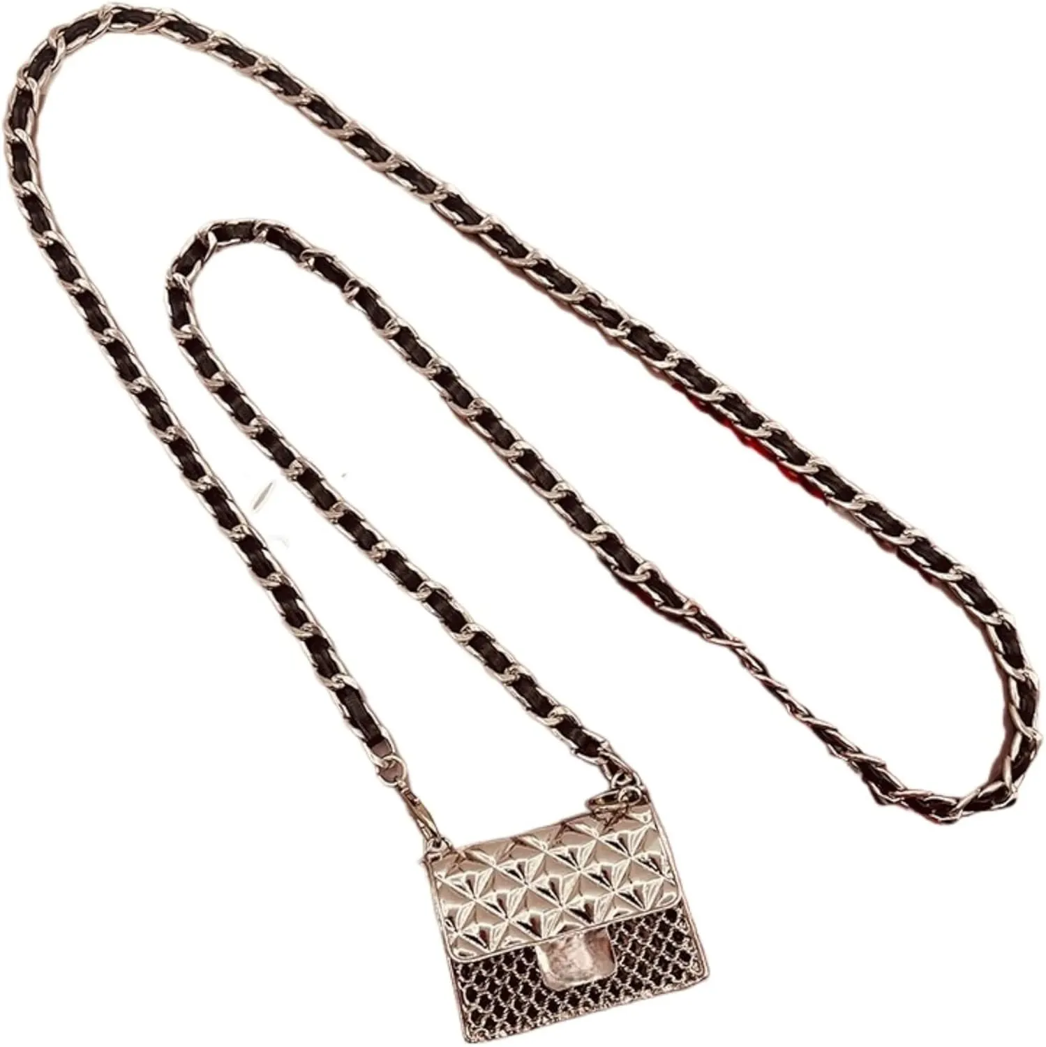 Small Belt Bag Women Mini Crossbody Purse Y2k Metal Gold Purses Vintage 2000s Accessories