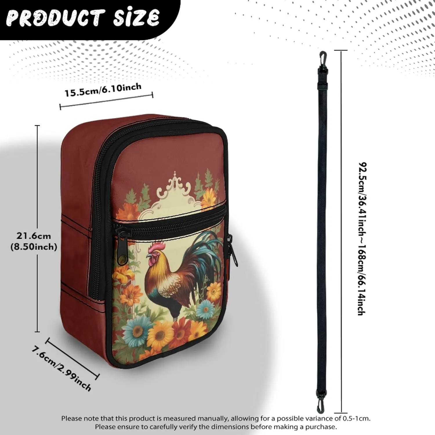 Small Crossbody Bags for Women Lightweight Cross Body Bag for Men Mini Cross Body Bag with Smooth Zipper