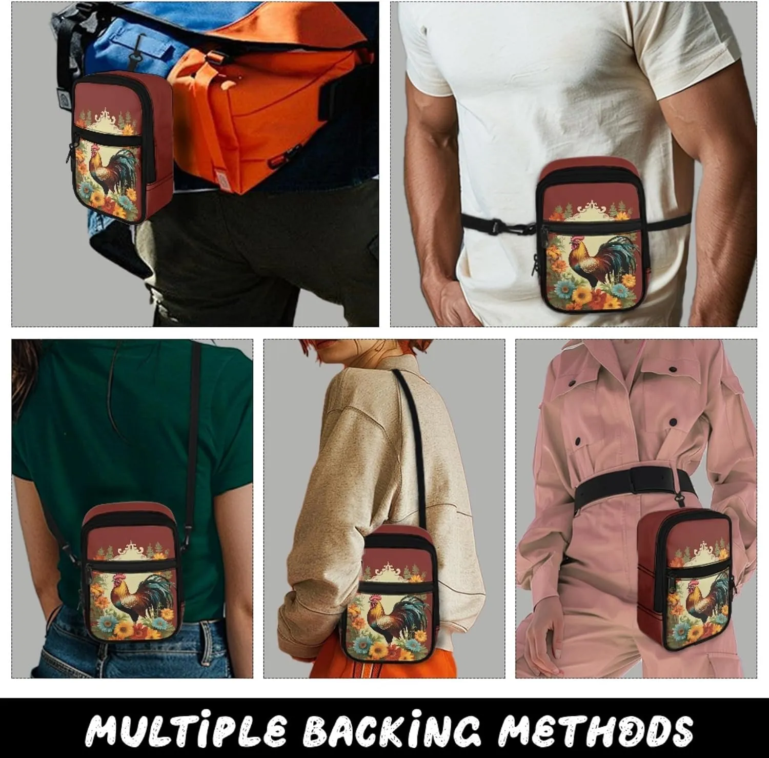 Small Crossbody Bags for Women Lightweight Cross Body Bag for Men Mini Cross Body Bag with Smooth Zipper