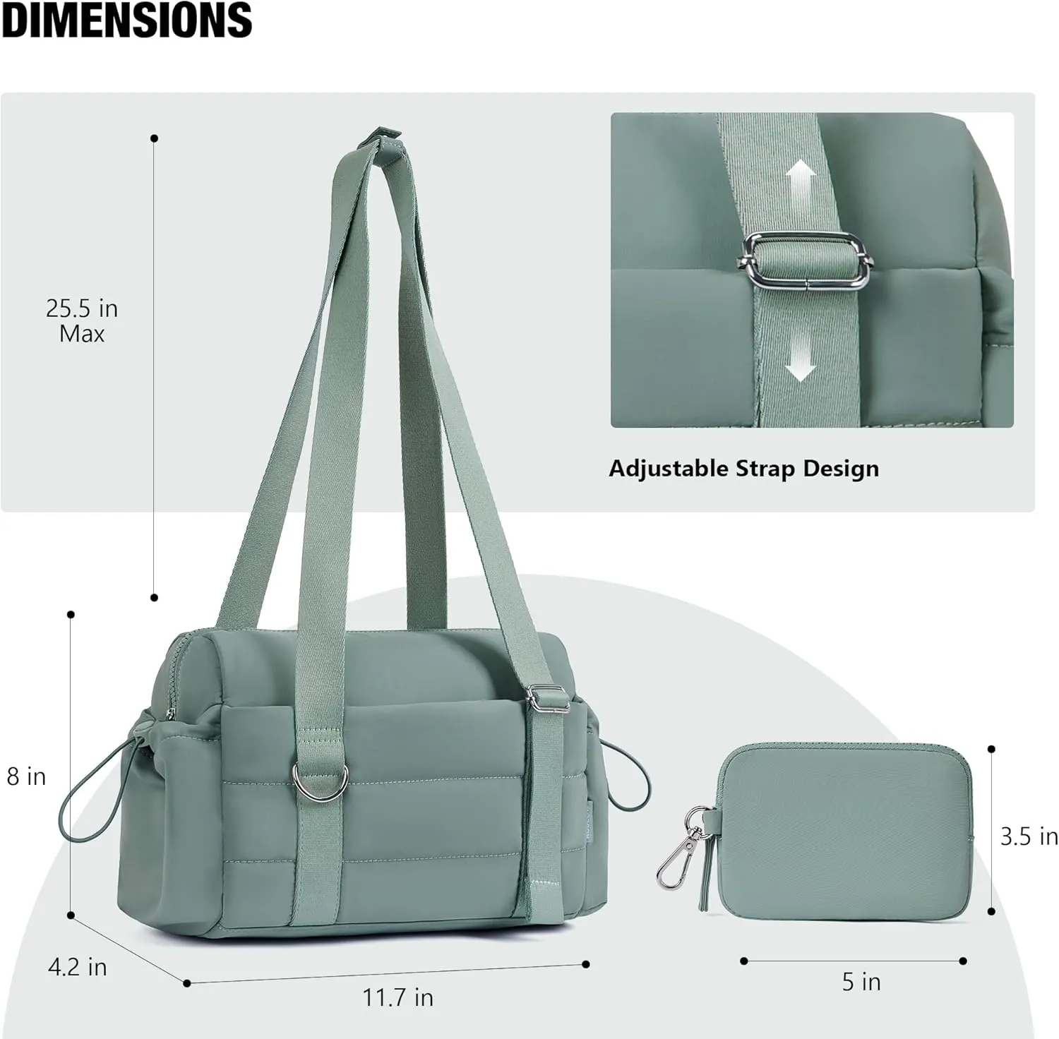 Small Gym Bag for Women 2 Set Mini Gym Duffle Bag with Wet Compartment and Coin Wallet, Gym Tote Bag for Workout/Sport/Travel