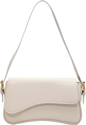 Small Shoulder Bag for Women Clutch Hobo Purse with Zipper Crossbody Purse Retro Vegan Leather Tote Handbag