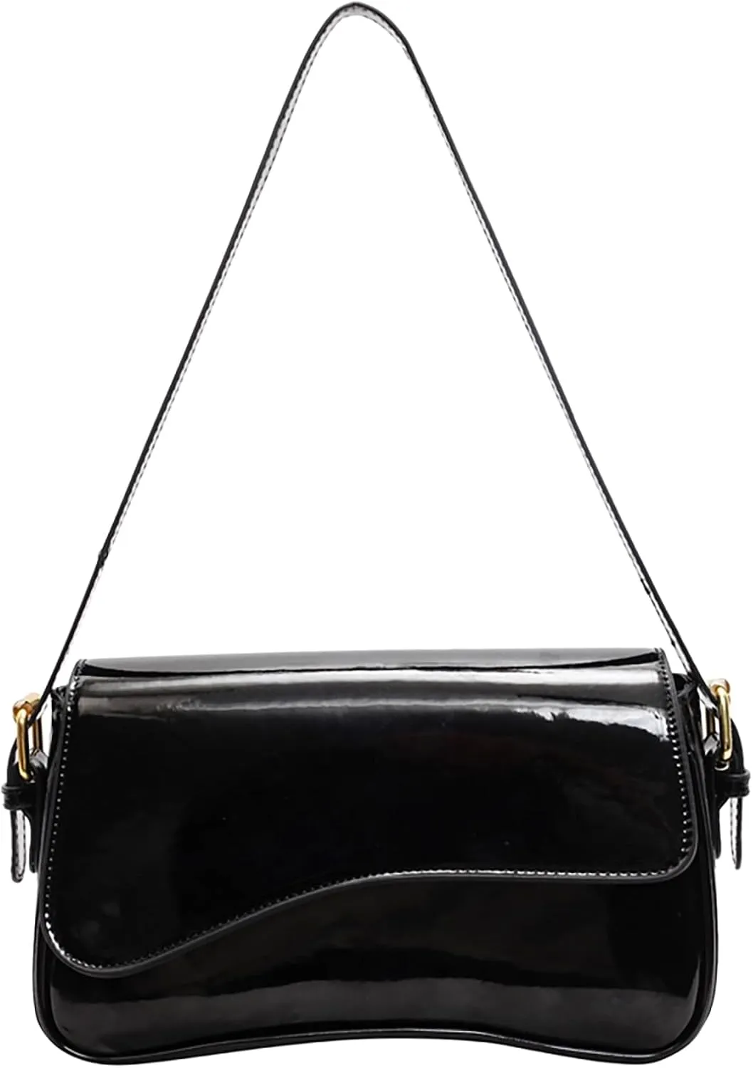 Small Shoulder Bag for Women Clutch Hobo Purse with Zipper Crossbody Purse Retro Vegan Leather Tote Handbag