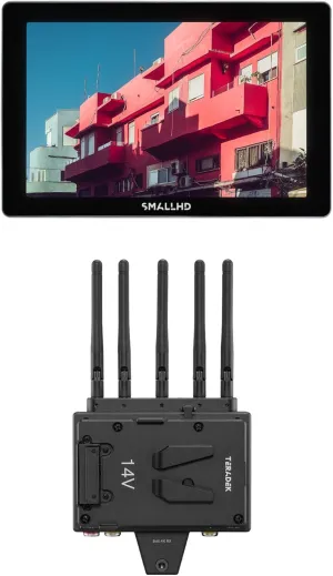 SmallHD Cine 7 On-Camera Monitor and Teradek Bolt 6 Monitor Module RX 750 (V-Mount)