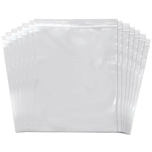SNL Quality Zipper Lock Reclosable Clear Disposable Plastic Bags, Strong | 8" X 10" - 2 MIL - 100 Bags