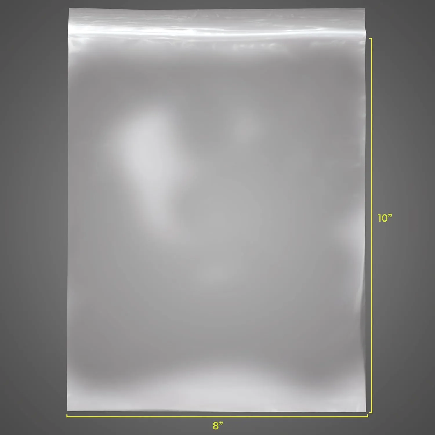 SNL Quality Zipper Lock Reclosable Clear Disposable Plastic Bags, Strong | 8" X 10" - 2 MIL - 100 Bags