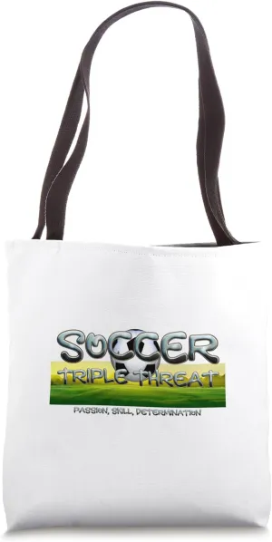 Soccer Triple Threat Tote Bag