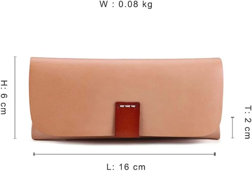 Soft Eyeglass Case Unisex Portable Full Leather Durable Soft Sunglasses Case for Women Men