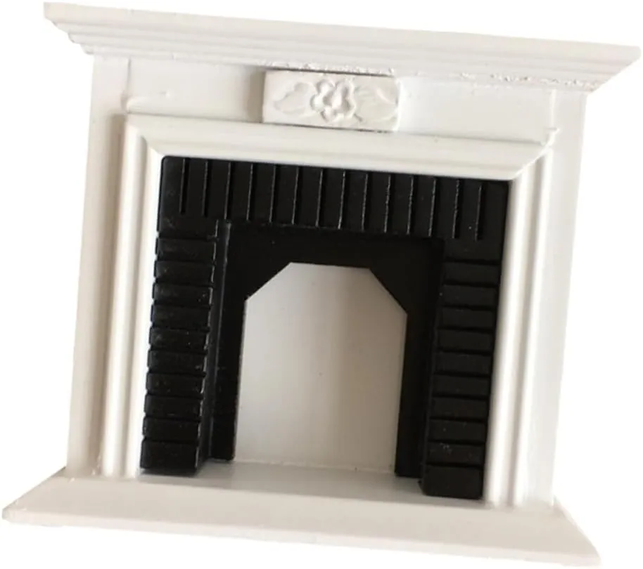 Sosoport Cute Miniature Doll House Accessories 1:12 Scale Fireplaces Furniture Ideal for Boys and Girls Room Decor