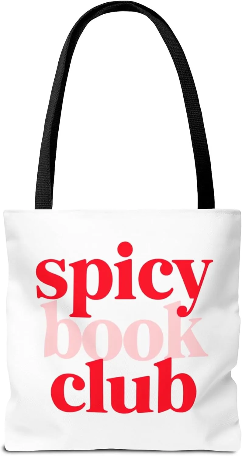 Spicy Book Club Tote Bag, Book Lover, Spicy Reads, Bookworm, Trendy Tote, Funny Book Club Accessories