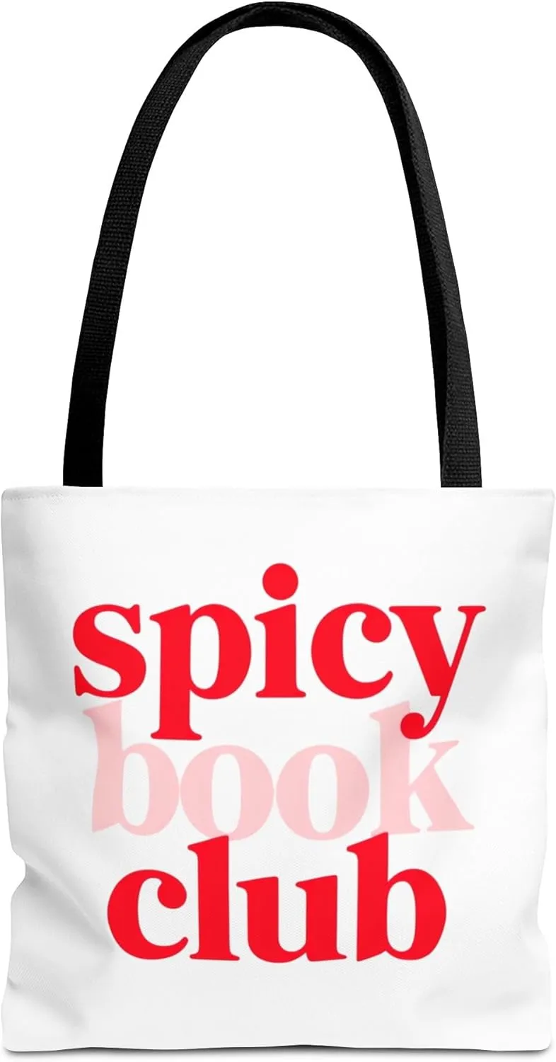 Spicy Book Club Tote Bag, Book Lover, Spicy Reads, Bookworm, Trendy Tote, Funny Book Club Accessories