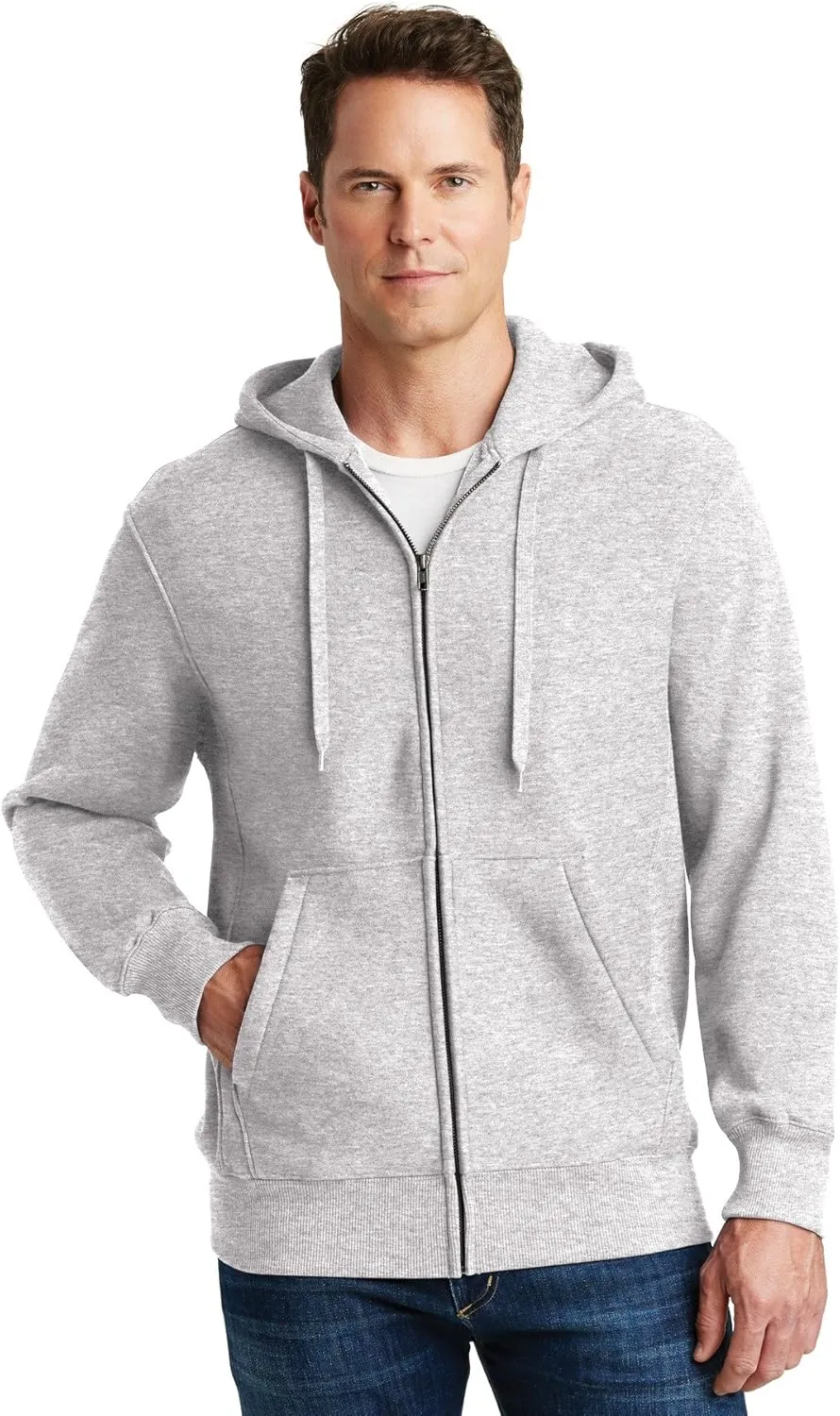 SPORT-TEK Men's Super Heavyweight Full Zip Hooded
