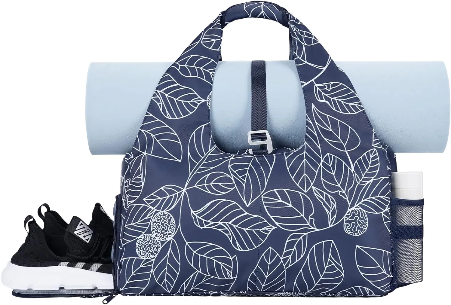 sportsnew Yoga Gym Bags for Women with Shoes Compartment & Wet Dry Storage Pockets & Adjustable Yoga Mat Holder, Patent Pending