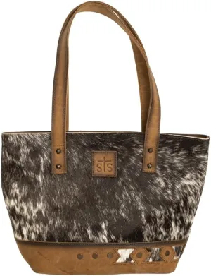 STS RANCHWEAR Roswell Cowhide Small Tote - Ladies Purses, Brown
