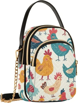 SUABO Crossbody Bag for Women, Cute Phone Purse Detachable Chain Bag Shoulder Handbag Wallet