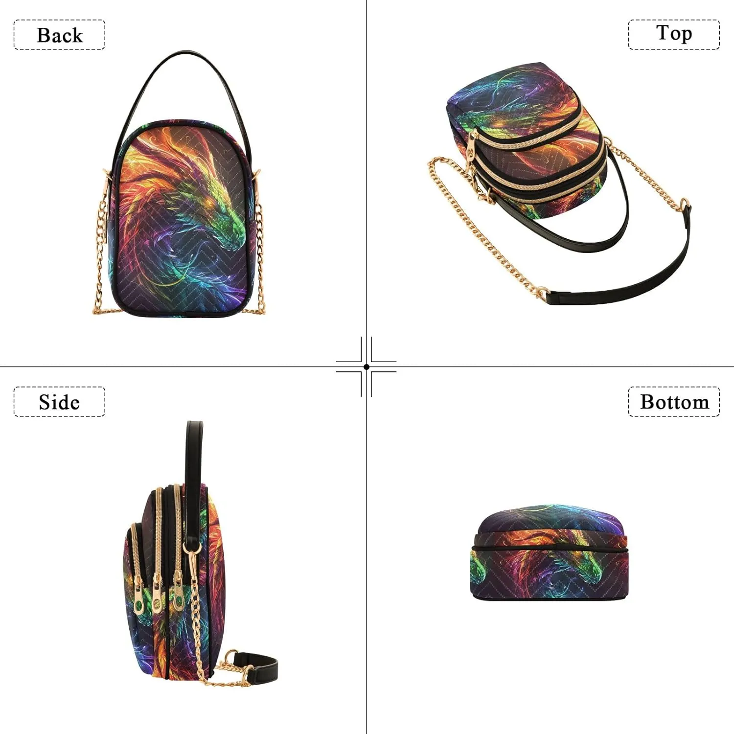 SUABO Crossbody Bag for Women, Cute Phone Purse Detachable Chain Bag Shoulder Handbag Wallet