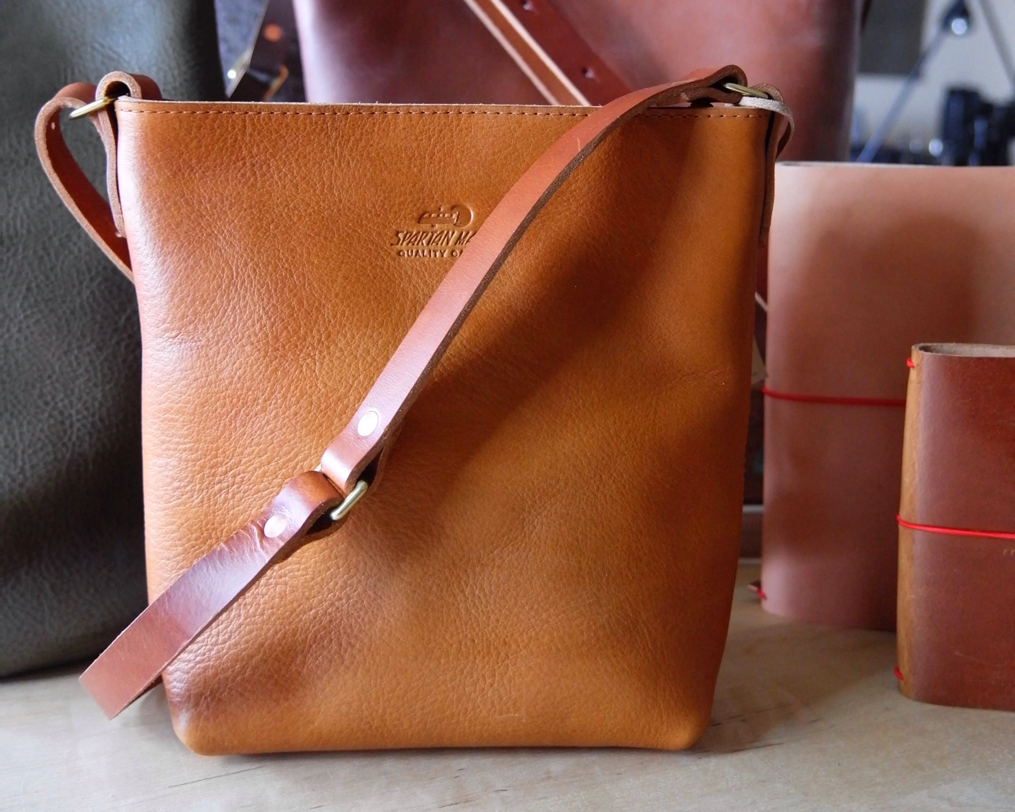 Substation Tote in Tumbled Tan