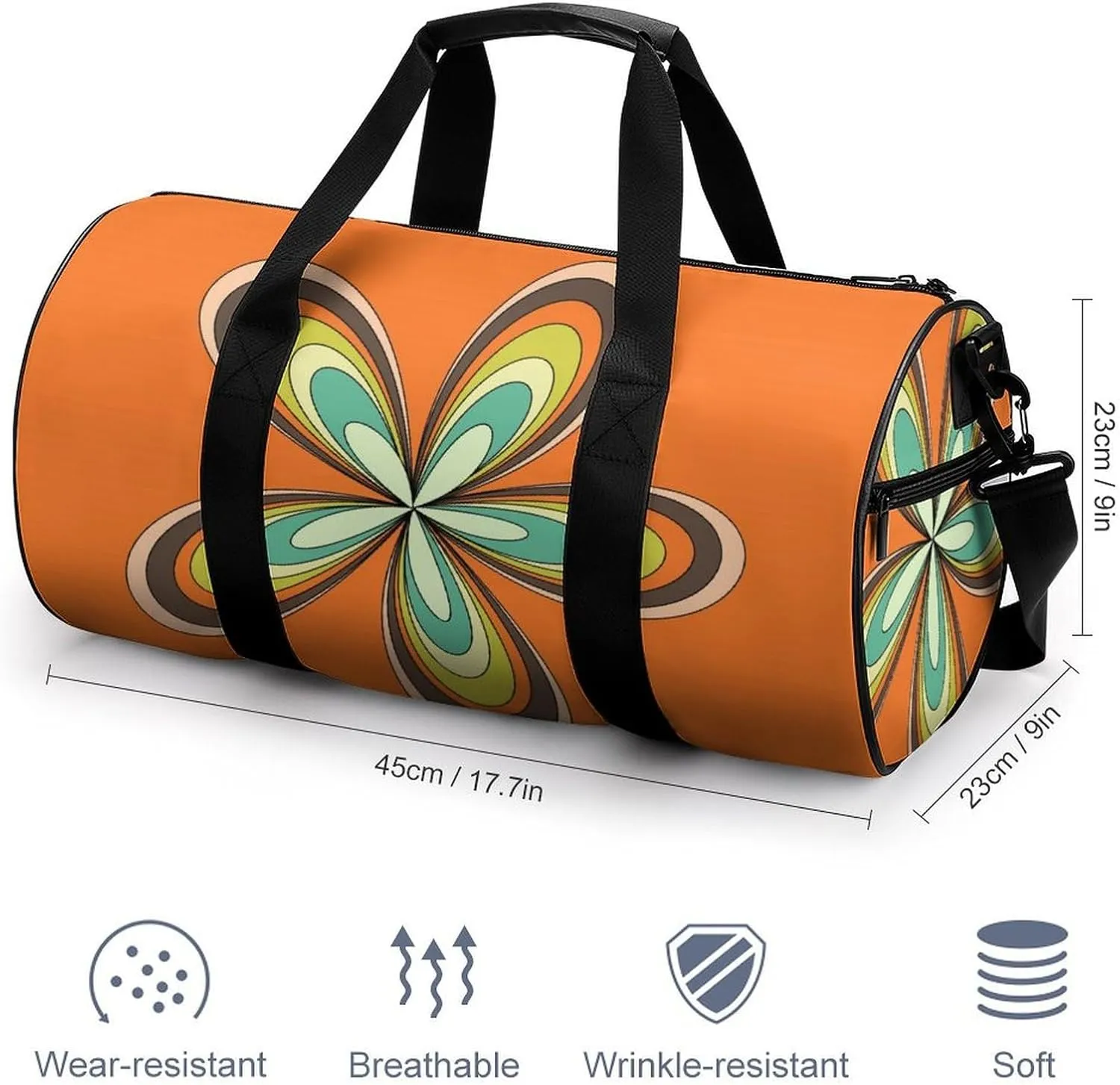 Summer Gold Pineapple Fitness Bag Waterproof And Stain Resistant Suitable for Unisex