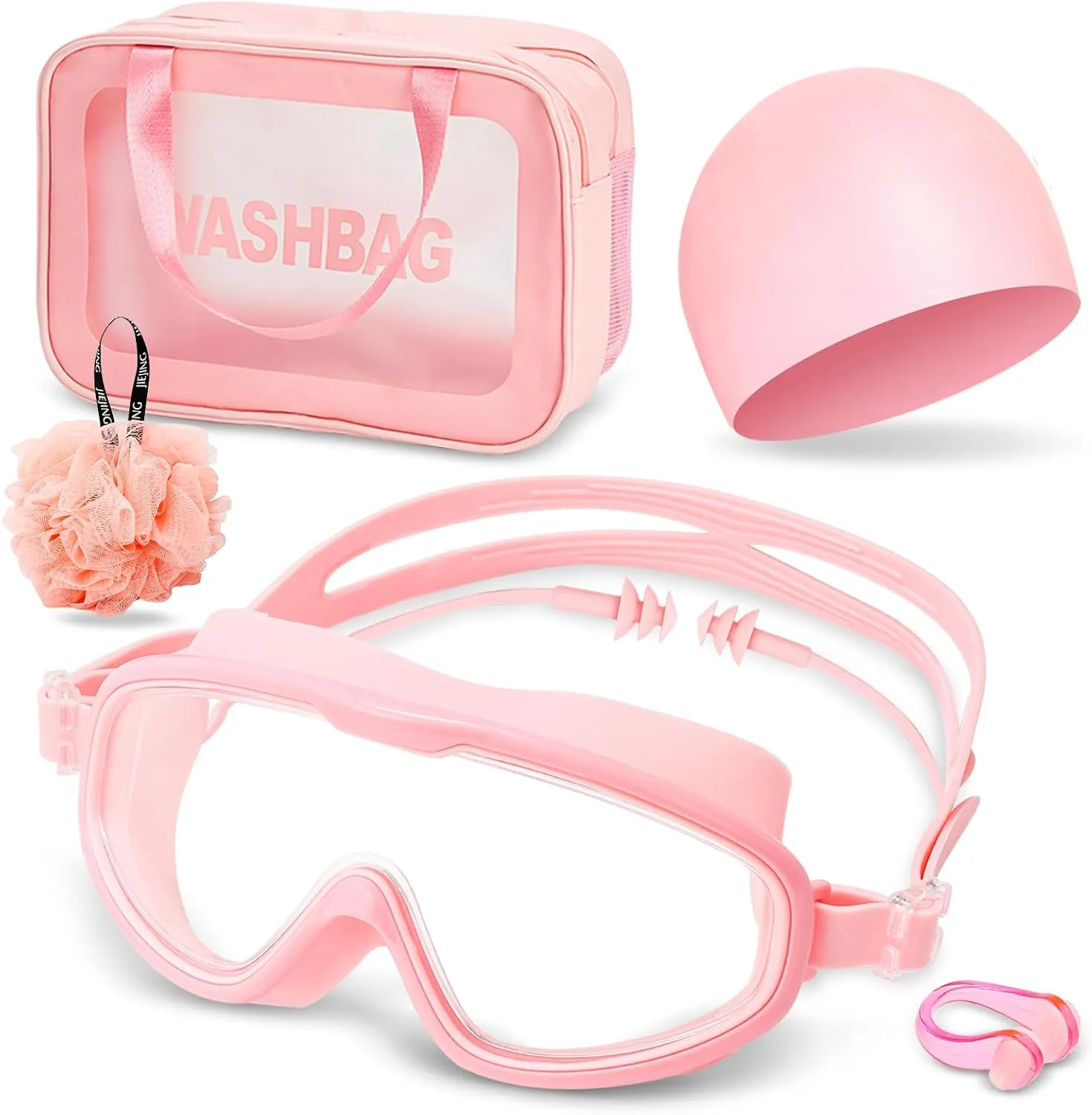 Swimming Goggles Set, Anti Fog & Leak Proof Goggles Swimming Adult, Youth Goggles for Swimming 12-18, Wide View Swimming Goggles for Adult, Girls, Boys, Best Summer Holiday Gift Baskets