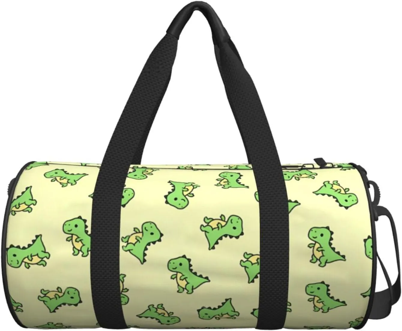 T. Rex Round Travel Duffel Bag Large Capacity Gym Sports Bags for Hiking Vacation Trips