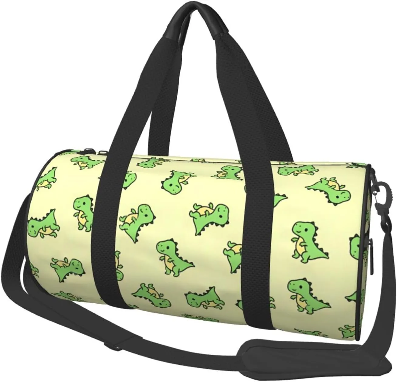 T. Rex Round Travel Duffel Bag Large Capacity Gym Sports Bags for Hiking Vacation Trips